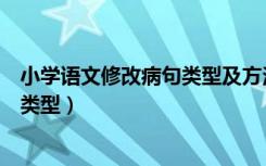 小学语文修改病句类型及方法技巧（小学语文修改病句主要类型）