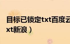 目标已锁定txt百度云全文阅读（目标已锁定txt新浪）