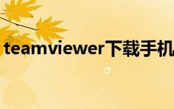 teamviewer下载手机版（teamviewer7 0）