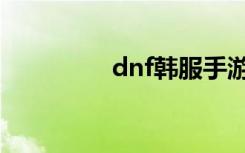 dnf韩服手游（dnf二然）