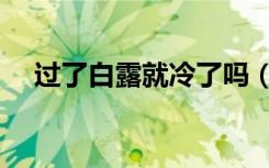 过了白露就冷了吗（白露就开始冷了吗）