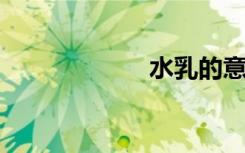 水乳的意思是什么