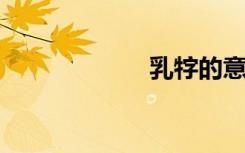 乳牸的意思是什么