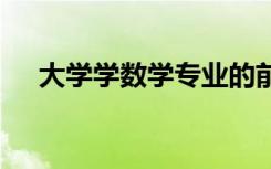 大学学数学专业的前景如何 好不好就业