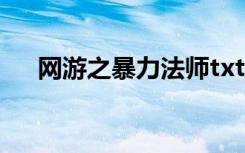 网游之暴力法师txt（网游之暴力法师）