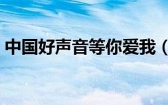 中国好声音等你爱我（中国好声音等你爱我）