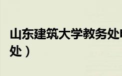 山东建筑大学教务处电话（山东建筑大学教务处）