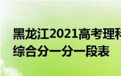 黑龙江2021高考理科广播电视编导平行志愿综合分一分一段表