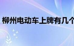 柳州电动车上牌有几个点（柳州电动车上牌）