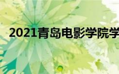 2021青岛电影学院学费 各专业每年多少钱