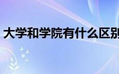 大学和学院有什么区别（大学好还是学院好）