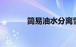 简易油水分离雪花画制作工艺
