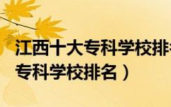 江西十大专科学校排名2021（2022江西十大专科学校排名）