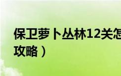 保卫萝卜丛林12关怎么过（保卫萝卜丛林12攻略）