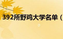 392所野鸡大学名单（各省有哪些野鸡大学）