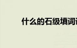 什么的石级填词语（什么的石级）