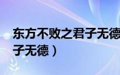 东方不败之君子无德txt下载（东方不败之君子无德）