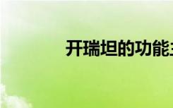开瑞坦的功能主治（开瑞坦）