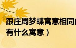 跟庄周梦蝶寓意相同的故事（庄周梦蝶的故事有什么寓意）