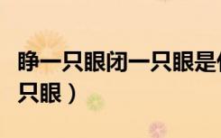 睁一只眼闭一只眼是什么意思（睁一只眼闭一只眼）