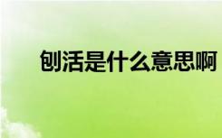 刨活是什么意思啊（刨活是什么意思）