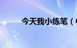 今天我小练笔（中彩那天小练笔）