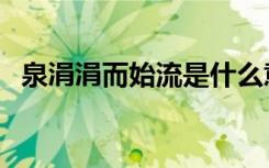 泉涓涓而始流是什么意思（泉涓涓而始流）