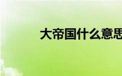 大帝国什么意思（大帝国存档）