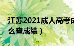 江苏2021成人高考成绩查询时间及方法（怎么查成绩）