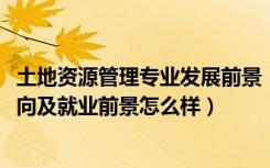 土地资源管理专业发展前景（2022土地资源管理专业就业方向及就业前景怎么样）