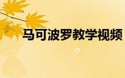 马可波罗教学视频（马可波罗网登录）