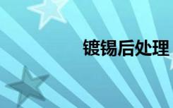 镀锡后处理（局部镀锡）