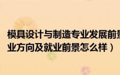 模具设计与制造专业发展前景（2022模具设计与制造专业就业方向及就业前景怎么样）