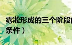 雾凇形成的三个阶段的特色（雾凇形成的三个条件）