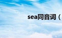 sea同音词（seat的用法）