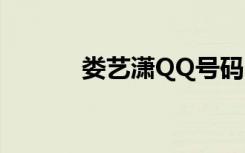 娄艺潇QQ号码（娄艺潇qq号）