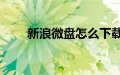 新浪微盘怎么下载（新浪微盘登陆）
