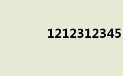 1212312345（12123123）