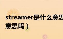 streamer是什么意思啊（streamer是主播的意思吗）
