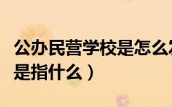 公办民营学校是怎么发工资的（公办民营学校是指什么）