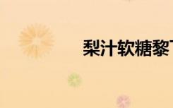 梨汁软糖黎飞逸（飞逸）
