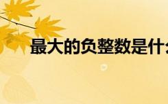 最大的负整数是什么（最大的负整数）