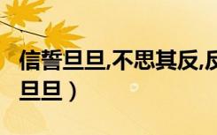 信誓旦旦,不思其反,反是不思,亦已焉哉（信誓旦旦）