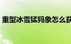 重型冰雪猛犸象怎么获得（重型冰雪猛犸象）