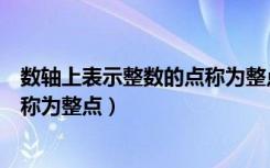 数轴上表示整数的点称为整点对不对（数轴上表示整数的点称为整点）