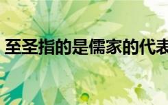 至圣指的是儒家的代表人物（至圣指的是谁）