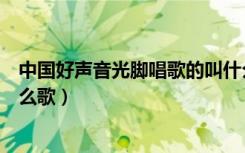 中国好声音光脚唱歌的叫什么（中国好声音光脚女孩唱的什么歌）