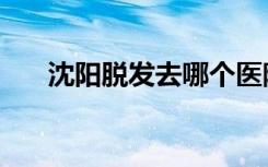沈阳脱发去哪个医院治疗（沈阳脱发）