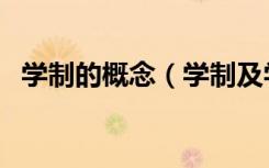 学制的概念（学制及学习形式是什么意思）