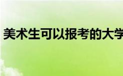 美术生可以报考的大学（可以选择哪些院校）